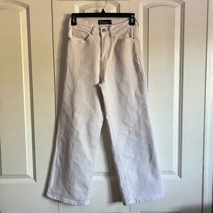 white wide leg jeans